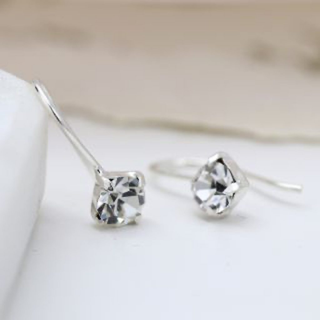 Mini Crystal Drop Earrings