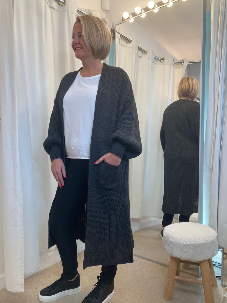 Balloon Sleeved Cardigan