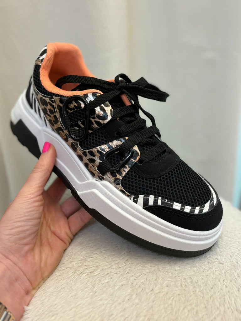 Loud Leopard Chunky Trainer