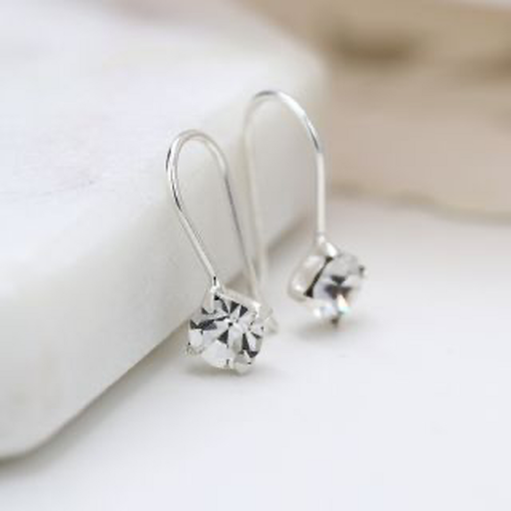 Mini Crystal Drop Earrings By POM