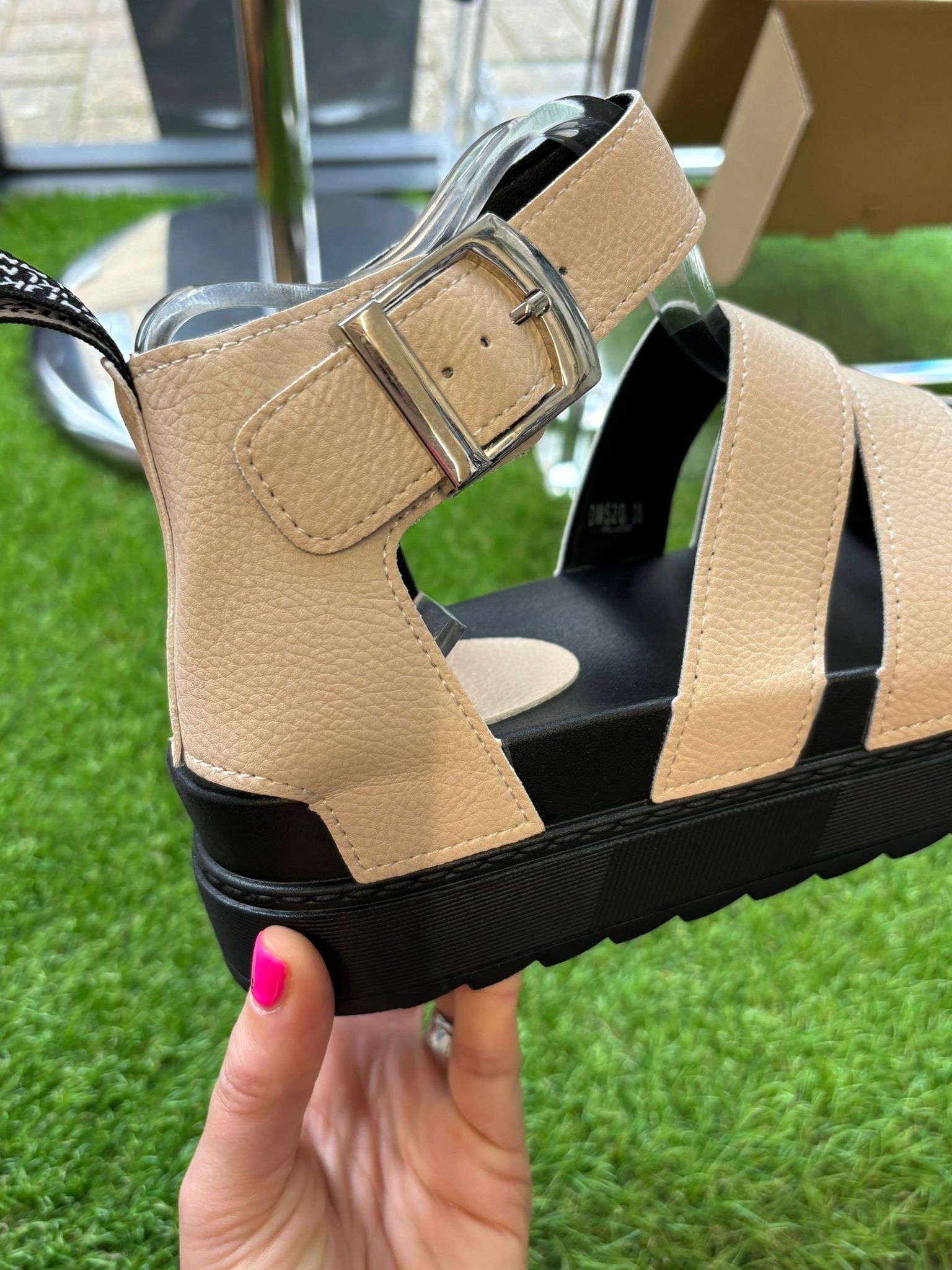Chunky Strappy Buckle Sandal