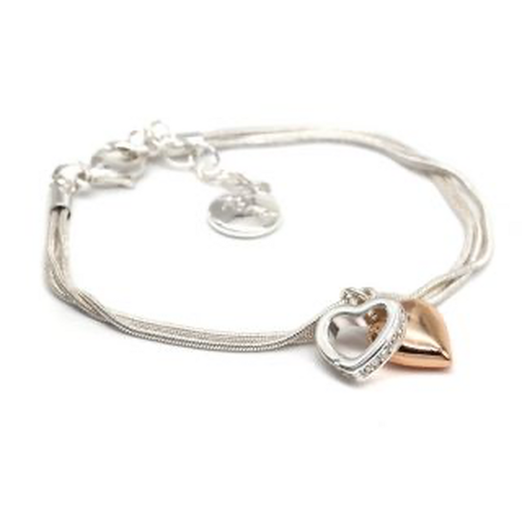 Women’s Crystal Heart Bracelet By POM Gift