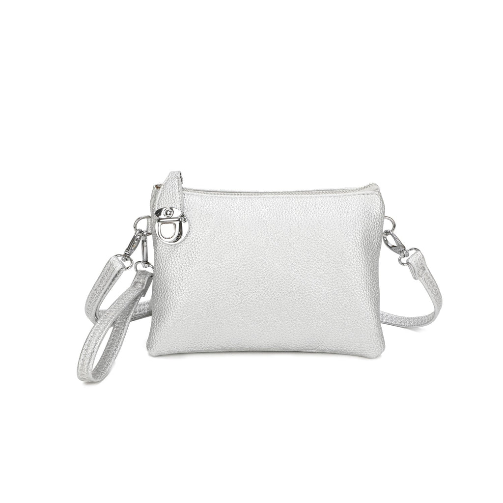 4 In 1 Clutch Purse Crossbody Wristlet Bag - Ultimate Versatility Be You Lifestyle Boutique Silver