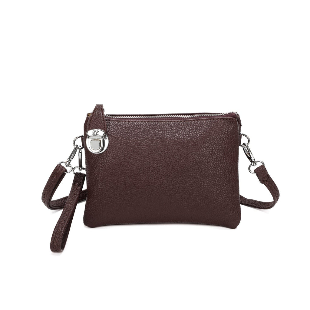 4 In 1 Clutch Purse Crossbody Wristlet Bag - Ultimate Versatility Be You Lifestyle Boutique Coffee