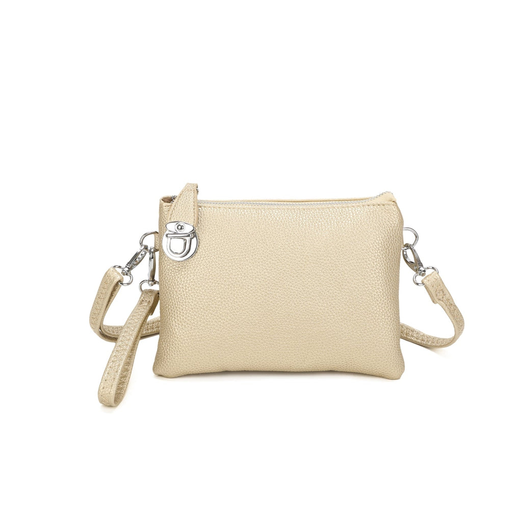 4 In 1 Clutch Purse Crossbody Wristlet Bag - Ultimate Versatility Be You Lifestyle Boutique Gold