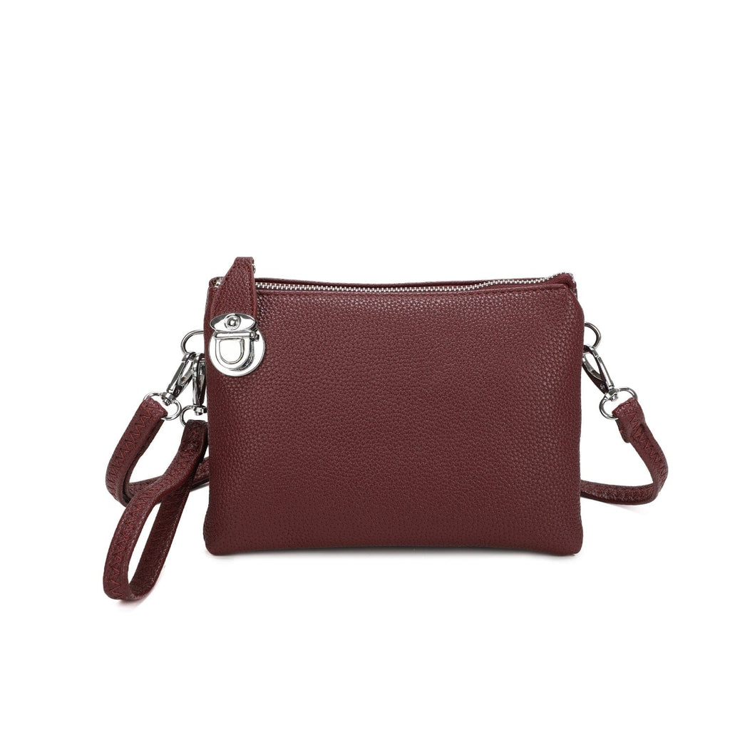 4 In 1 Clutch Purse Crossbody Wristlet Bag - Ultimate Versatility Be You Lifestyle Boutique Burgundy