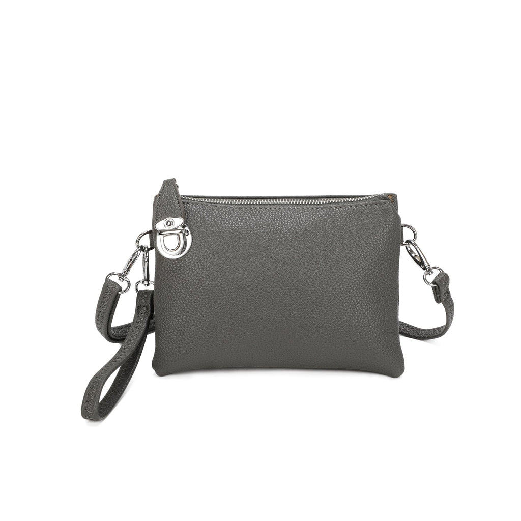 4 In 1 Clutch Purse Crossbody Wristlet Bag - Ultimate Versatility Be You Lifestyle Boutique Charcoal