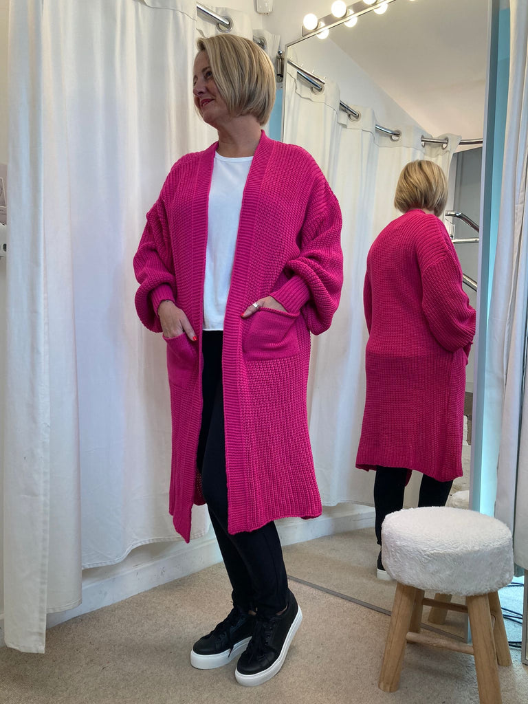 Balloon Sleeved Cardigan