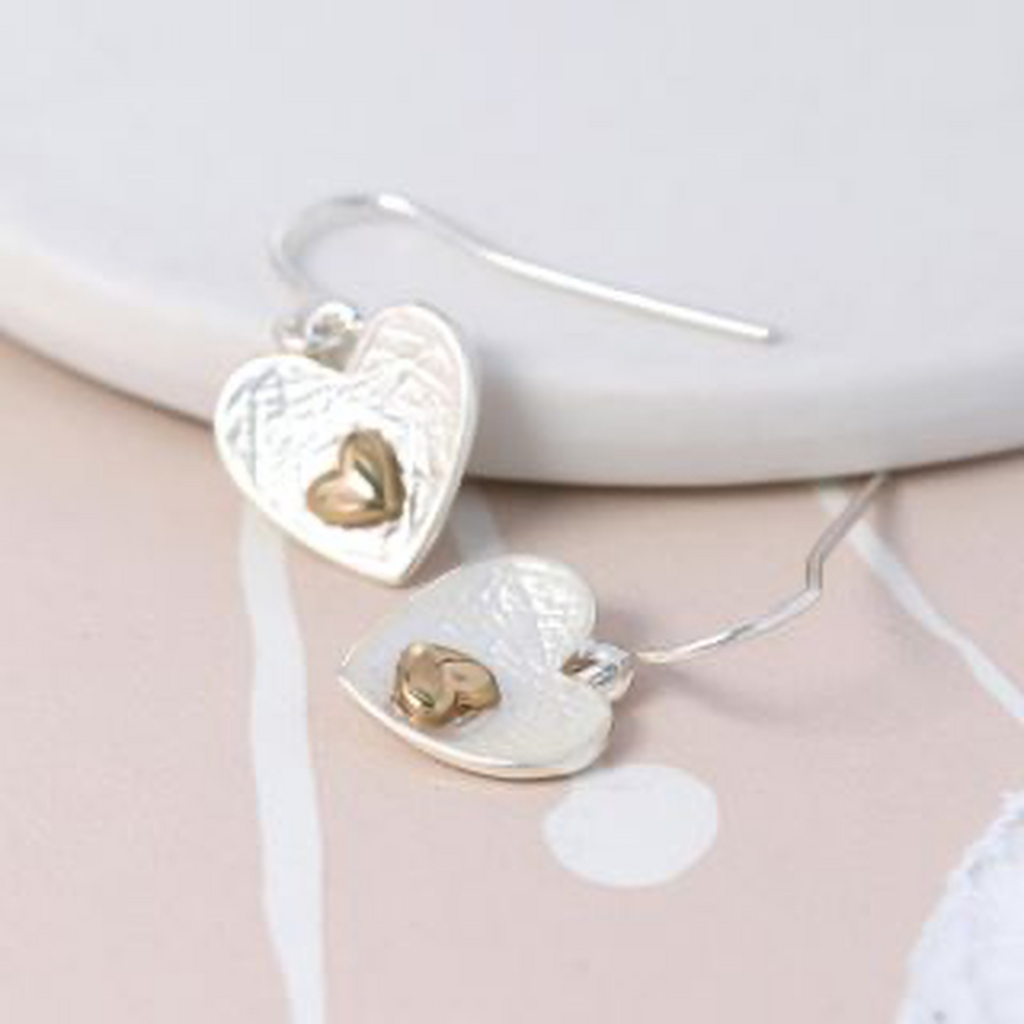 Women’s Heart In A Heart Earrings POM Gift