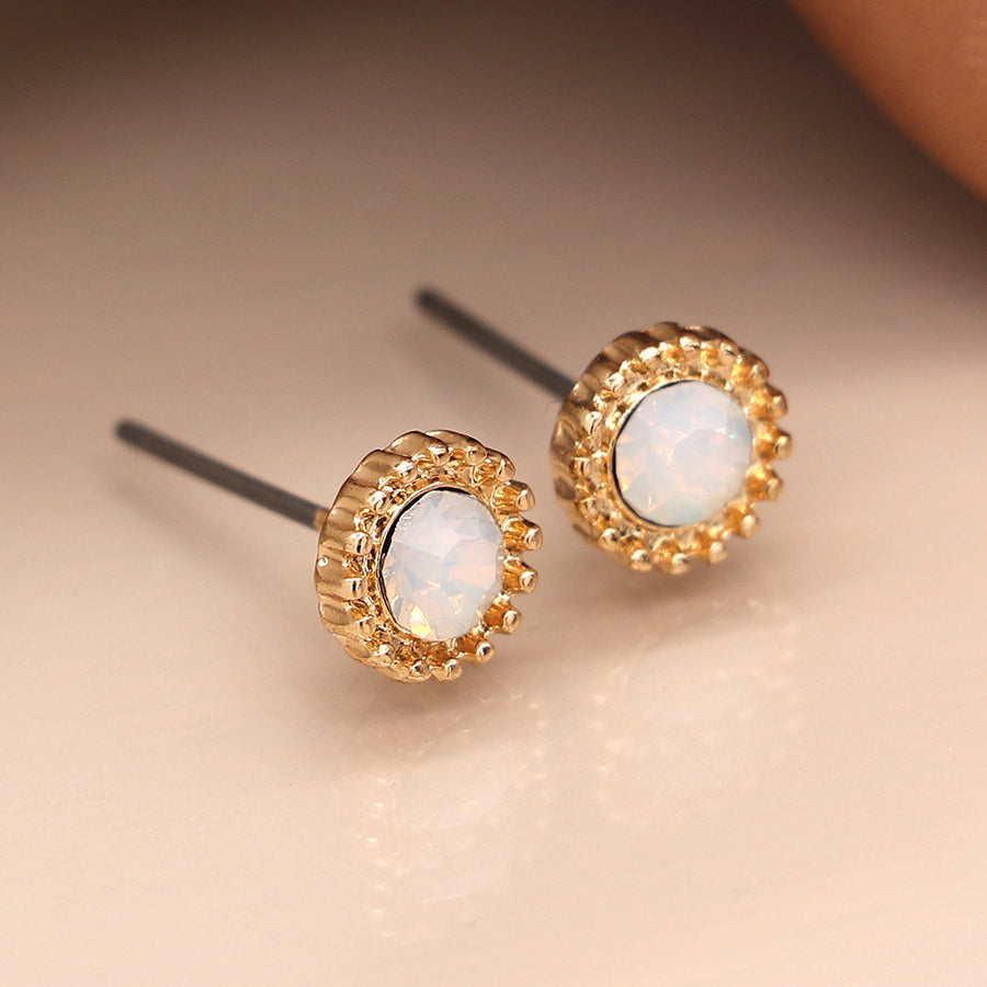 AB crystal stud earrings by POM