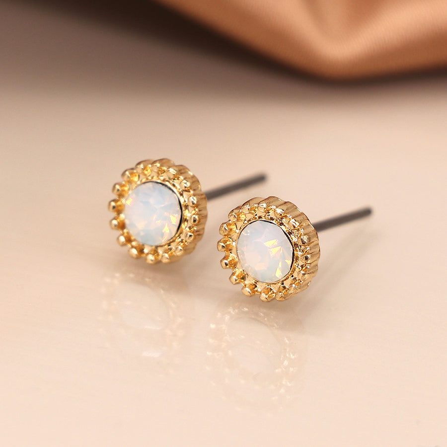 AB crystal stud earrings by POM