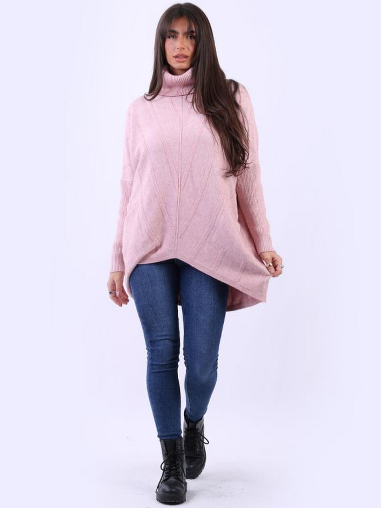 Turtle Neck Pocket Knit Jumper