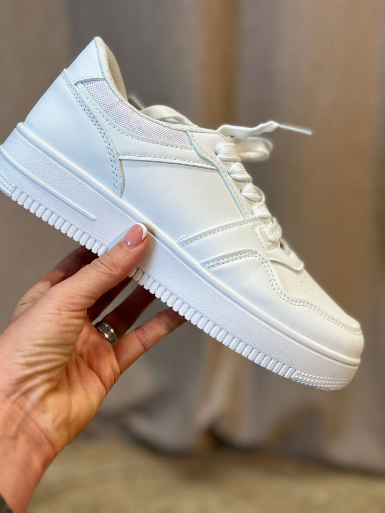 𝟯'𝘀 & 𝟰'𝘀 All White Air Trainers Be You Lifestyle Boutique 3