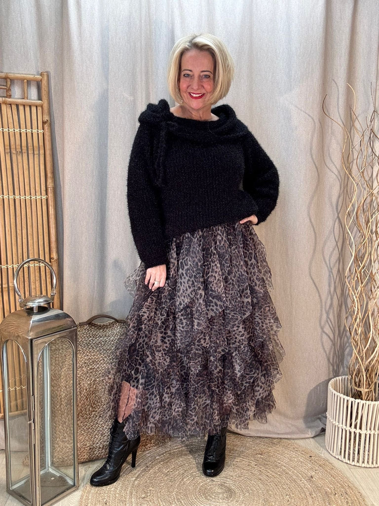 Bardot Fluffy Shimmer Knit Jumper Be You Lifestyle Boutique