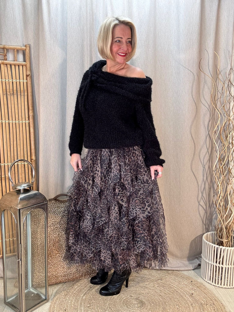 Bardot Fluffy Shimmer Knit Jumper Be You Lifestyle Boutique