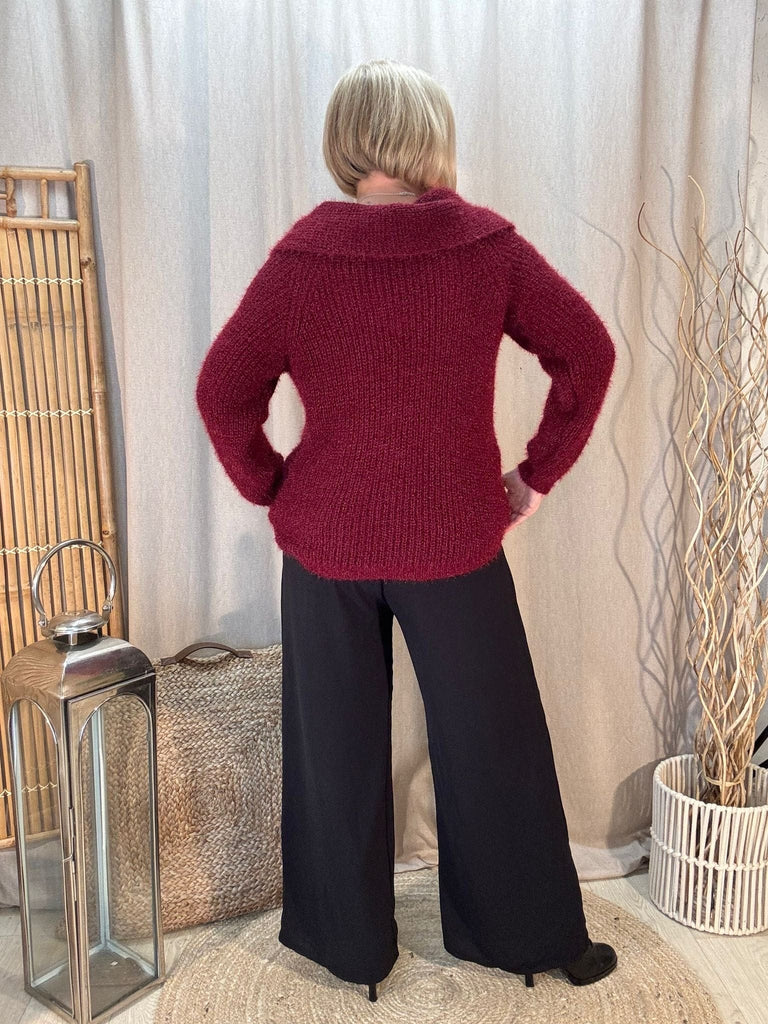 Bardot Fluffy Shimmer Knit Jumper Be You Lifestyle Boutique