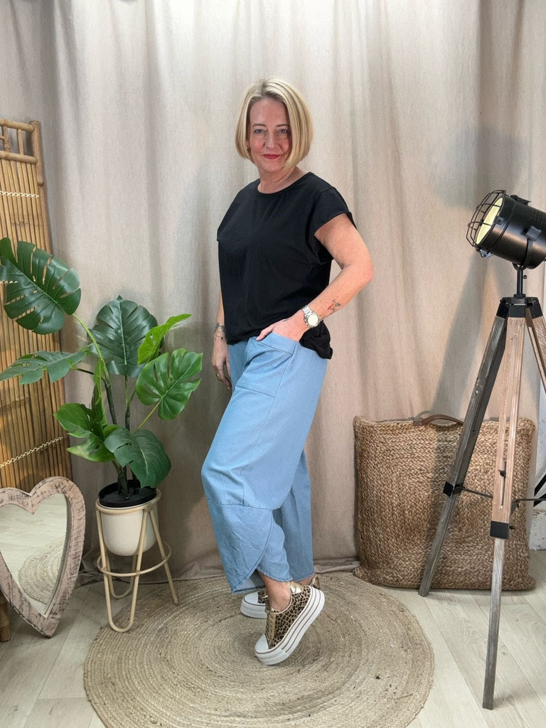 Basic Raw Hem Short Sleeve Tee Be You Lifestyle Boutique