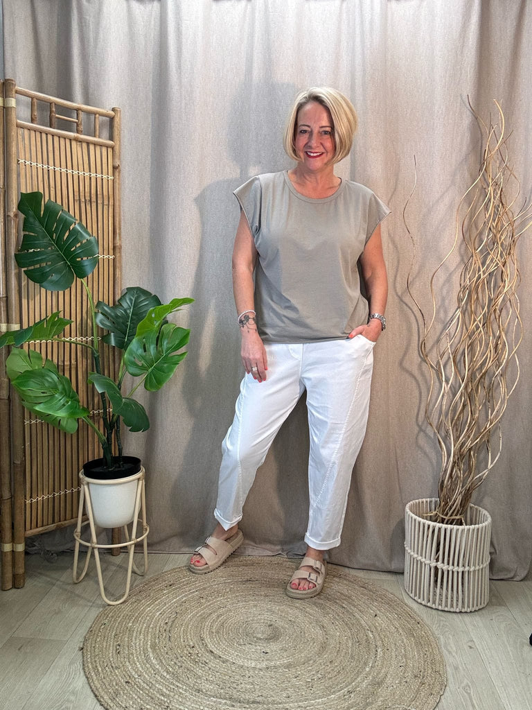 Basic Raw Hem Short Sleeve Tee Be You Lifestyle Boutique