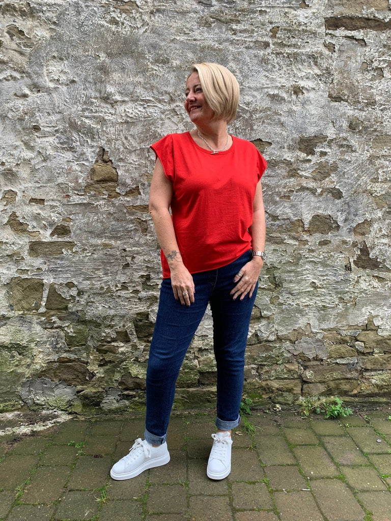 Basic Raw Hem Short Sleeve Tee Be You Lifestyle Boutique
