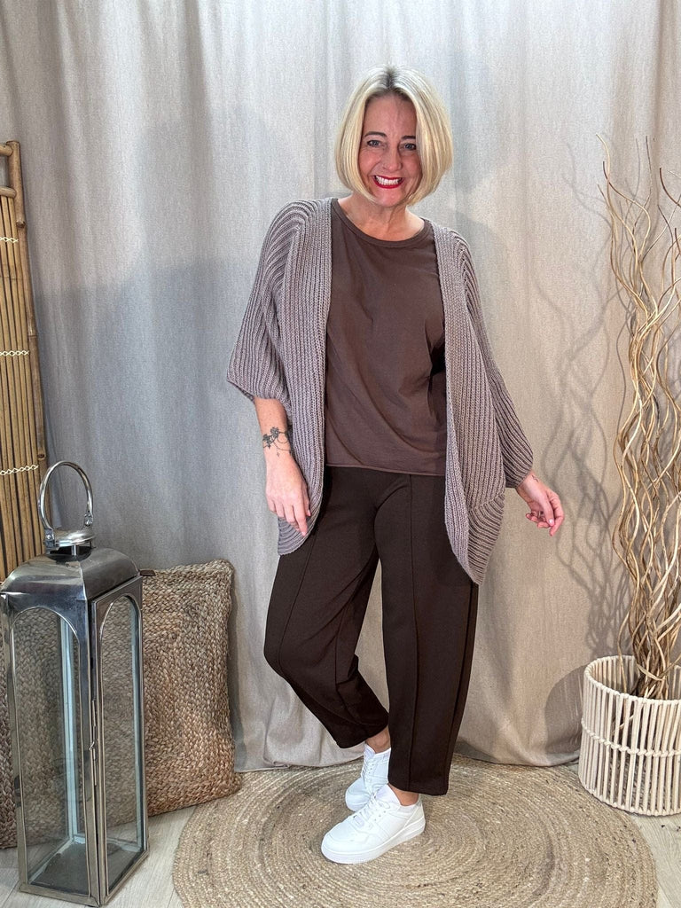 Basic Raw Hem Short Sleeve Tee - Made in Italy Be You Lifestyle Boutique