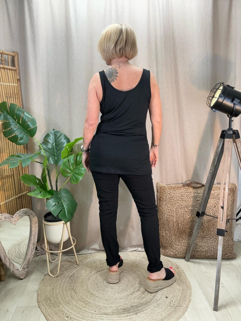 Basic Scoop Neck Layering Vest Be You Lifestyle Boutique