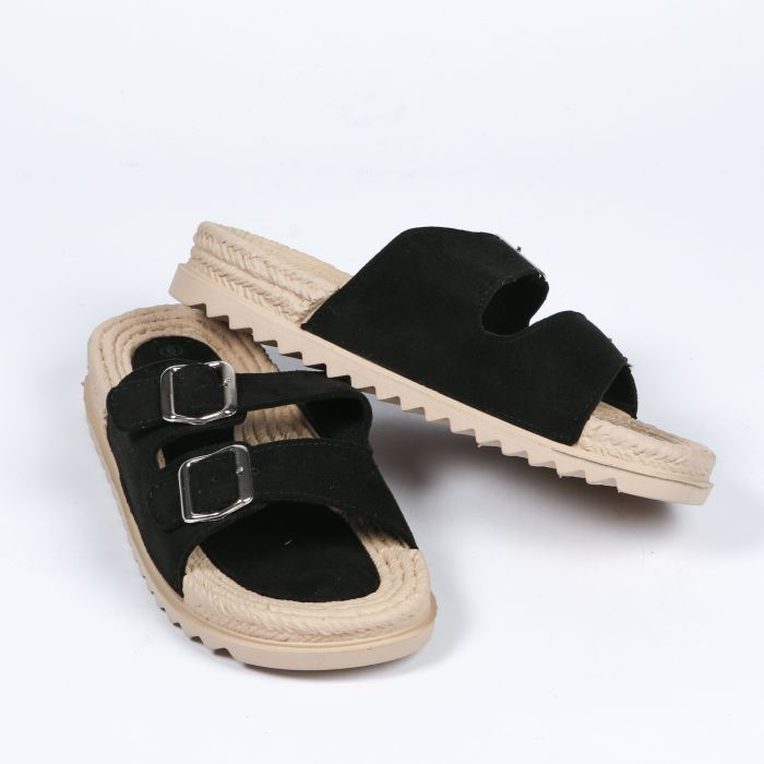 beige twin strap sandal