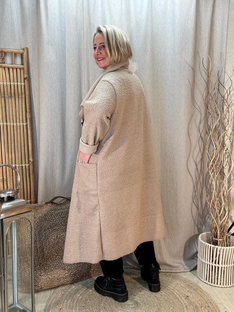 Boucle Blanket Edge To Edge Coat Coatigan Be You Lifestyle Boutique