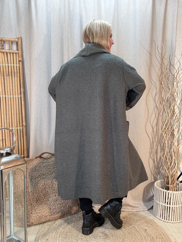 Boucle Blanket Edge To Edge Coat Coatigan Be You Lifestyle Boutique