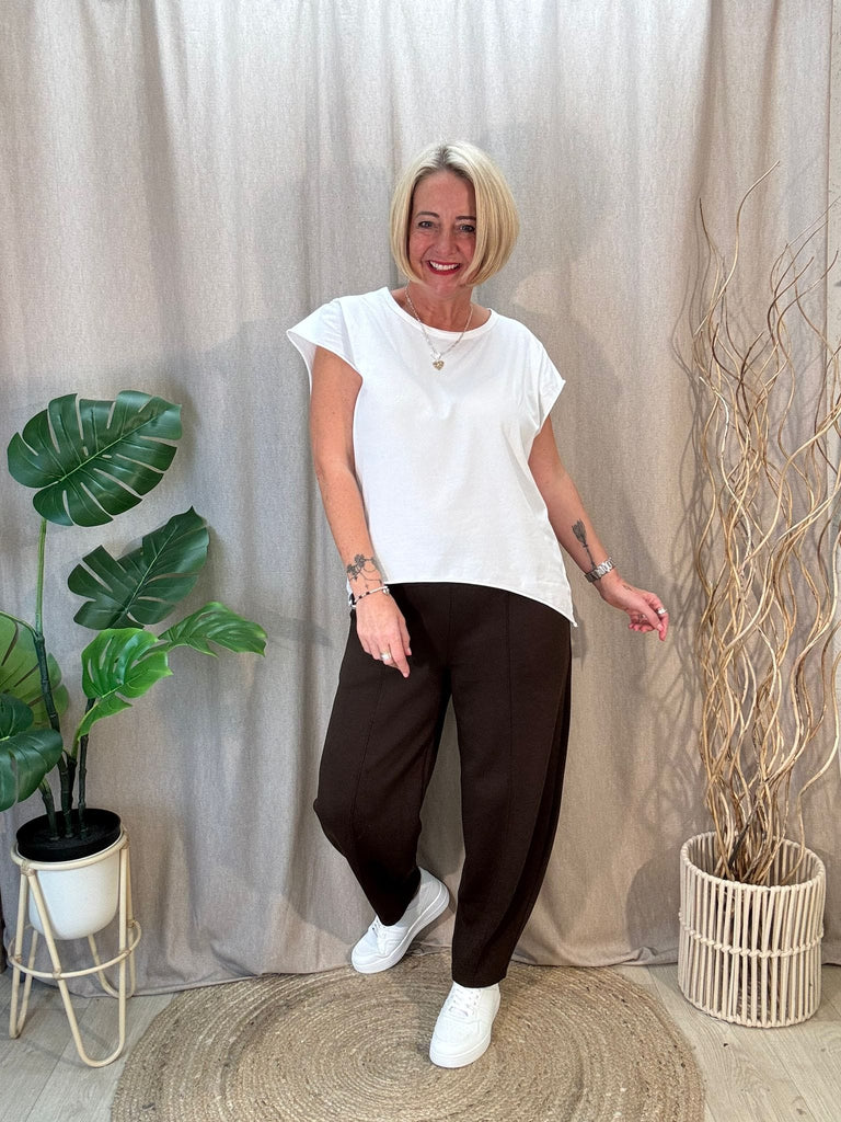 Carrot Leg Seam Front Drawstring Joggers Be You Lifestyle Boutique