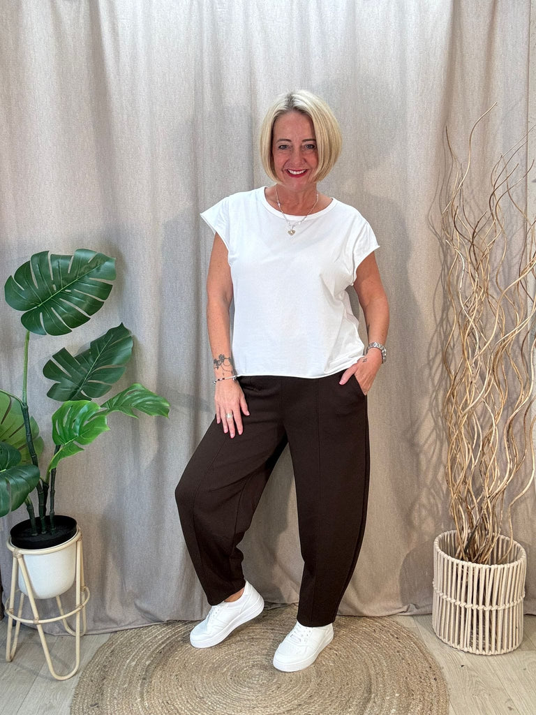 Carrot Leg Seam Front Drawstring Joggers Be You Lifestyle Boutique