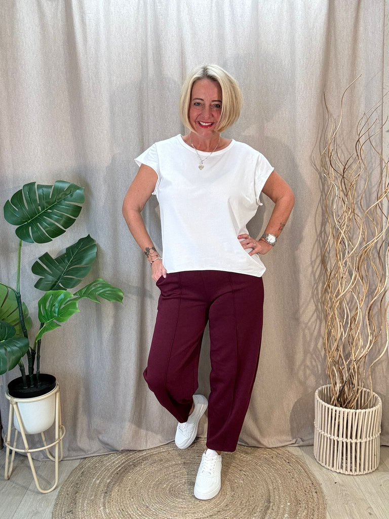 Carrot Leg Seam Front Drawstring Joggers Be You Lifestyle Boutique
