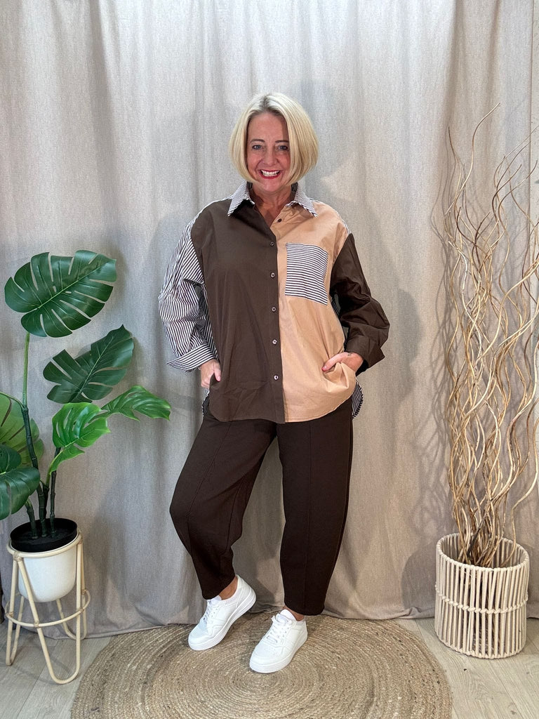 Carrot Leg Seam Front Drawstring Joggers Be You Lifestyle Boutique