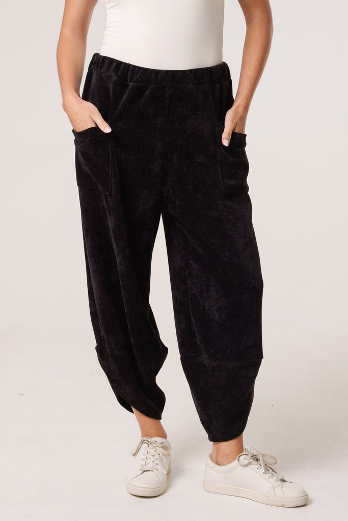 Chenille Tulip Hem Barrel Leg Trousers Be You Lifestyle Boutique