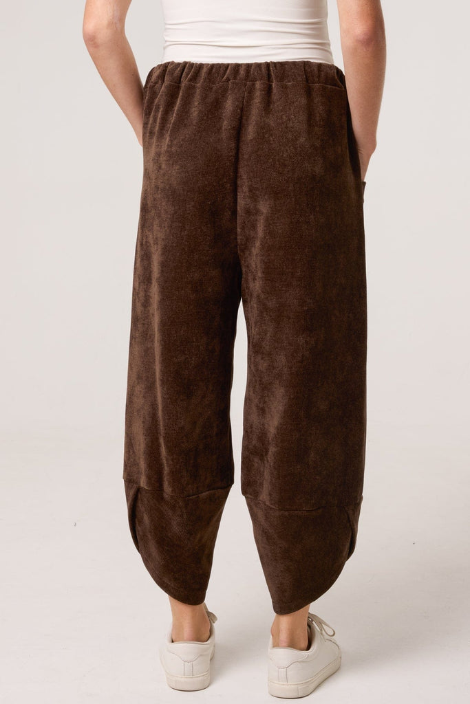Chenille Tulip Hem Barrel Leg Trousers Be You Lifestyle Boutique