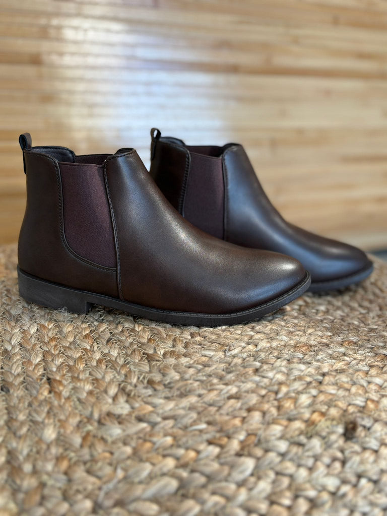 Chocolate Brown Wide Fit Chelsea Ankle Boot Be You Lifestyle Boutique
