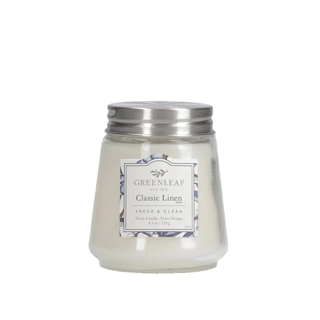 Clean Linen Candle By Greenleaf Petite Glass Be You Lifestyle Boutique