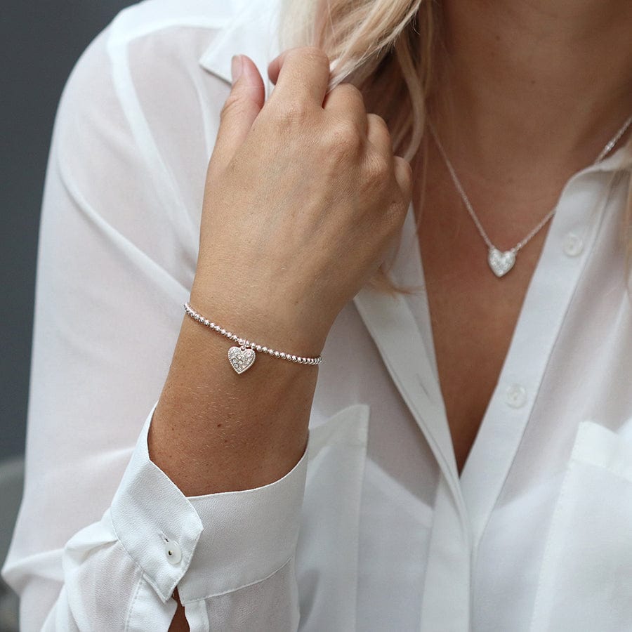 Crystal Heart Beaded Bracelet By POM Gift 03223 Be You Lifestyle Boutique