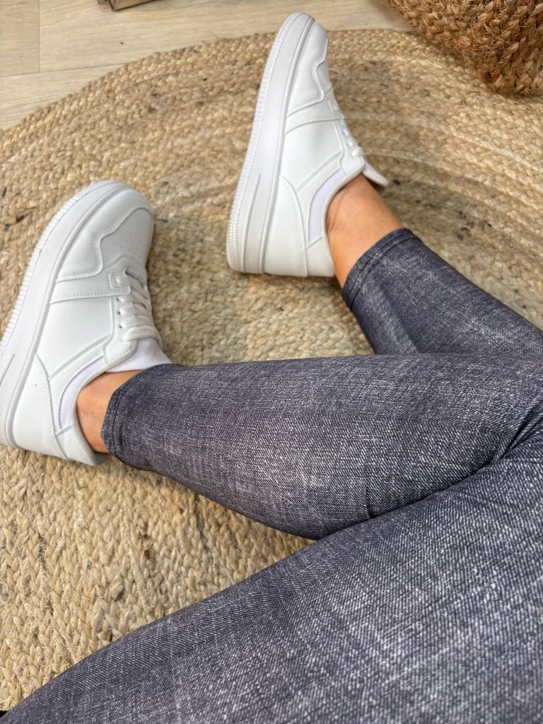 Dark Denim Look Super Smooth Leggings - Premium Comfort Be You Lifestyle Boutique
