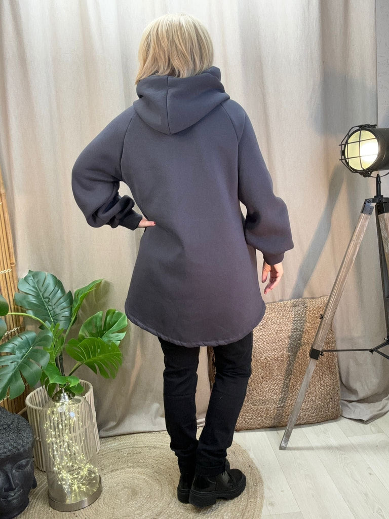 Dipped Leopard Lace Fleece Hoodie Comfy Casual Be You Lifestyle Boutique