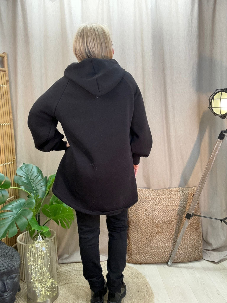 Dipped Leopard Lace Fleece Hoodie Comfy Casual Be You Lifestyle Boutique