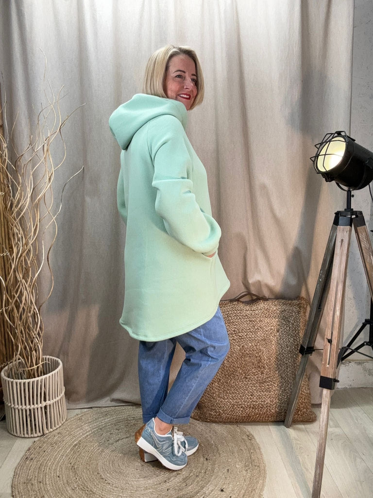 Dipped Leopard Lace Fleece Hoodie Comfy Casual Be You Lifestyle Boutique