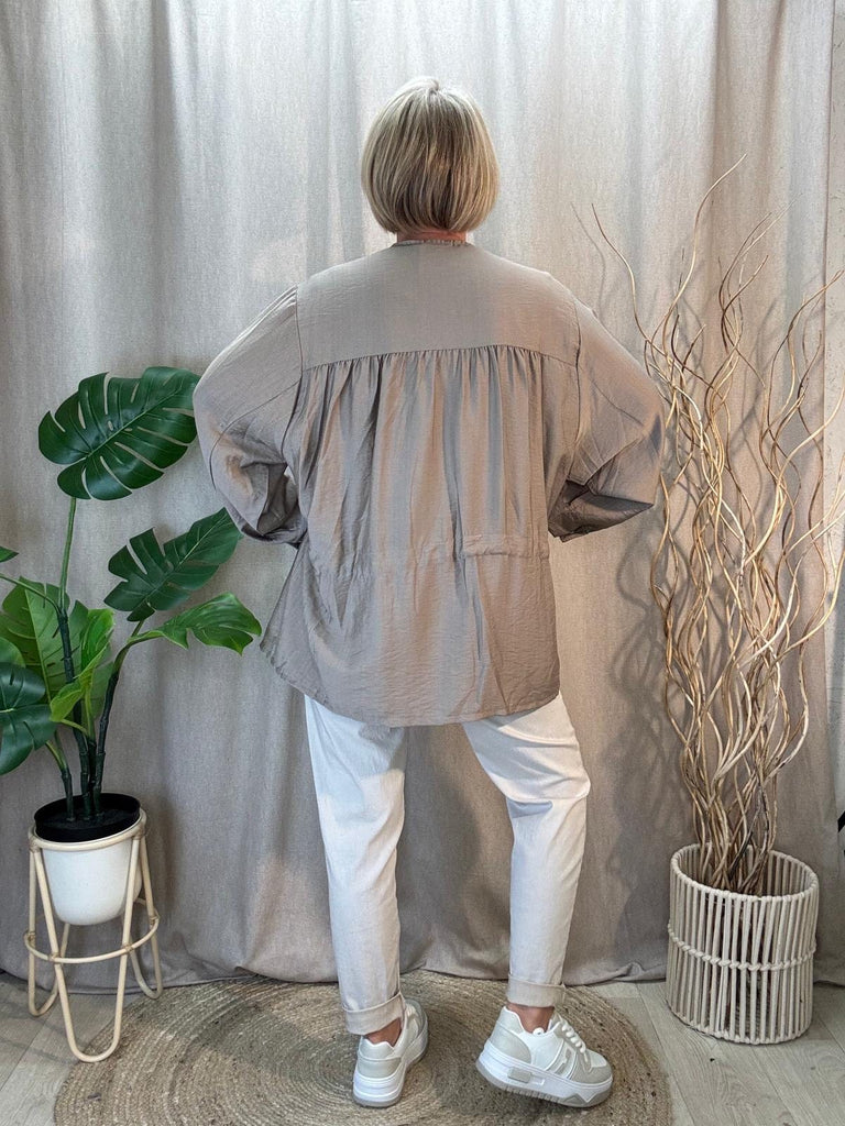 Drawstring Zipped Lightweight Jacket With Twin Pockets Be You Lifestyle Boutique