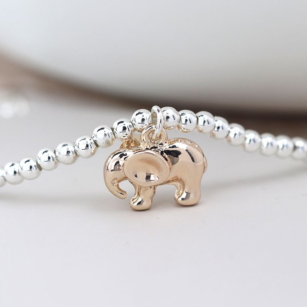 Women’s Ellie Elephant Beaded Bracelet By POM Gift
