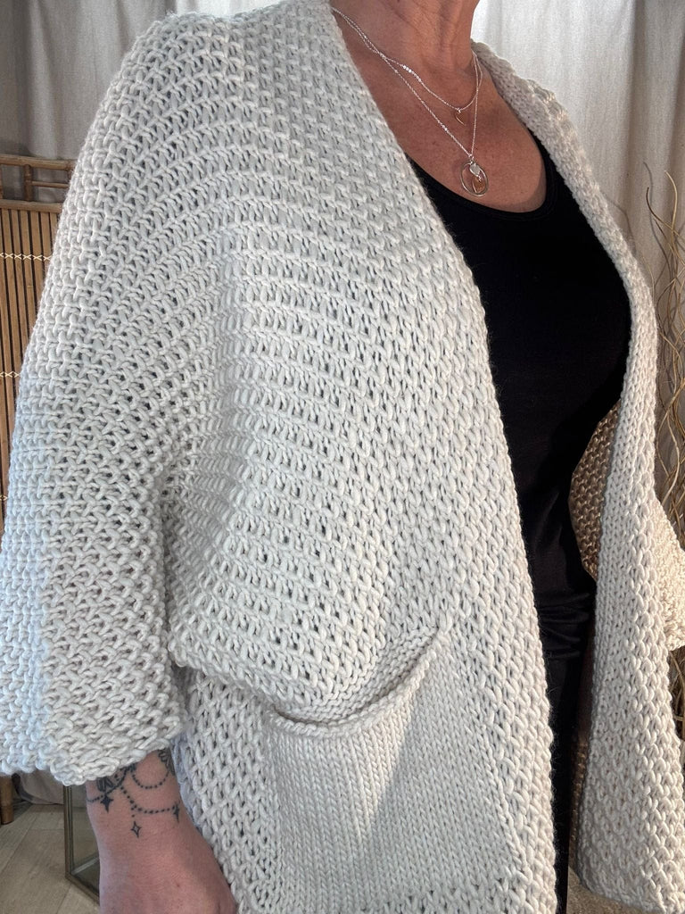 Fisherman Chunky Knit Pocket Cardigan Be You Lifestyle Boutique