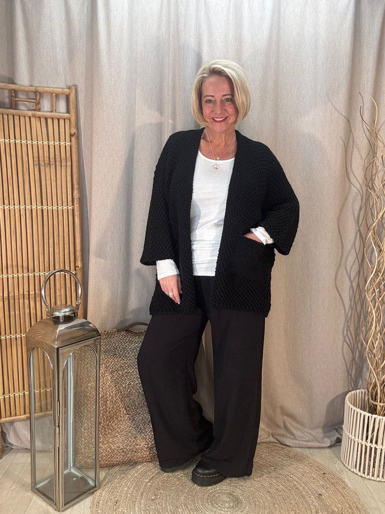 Fisherman Chunky Knit Pocket Cardigan Be You Lifestyle Boutique