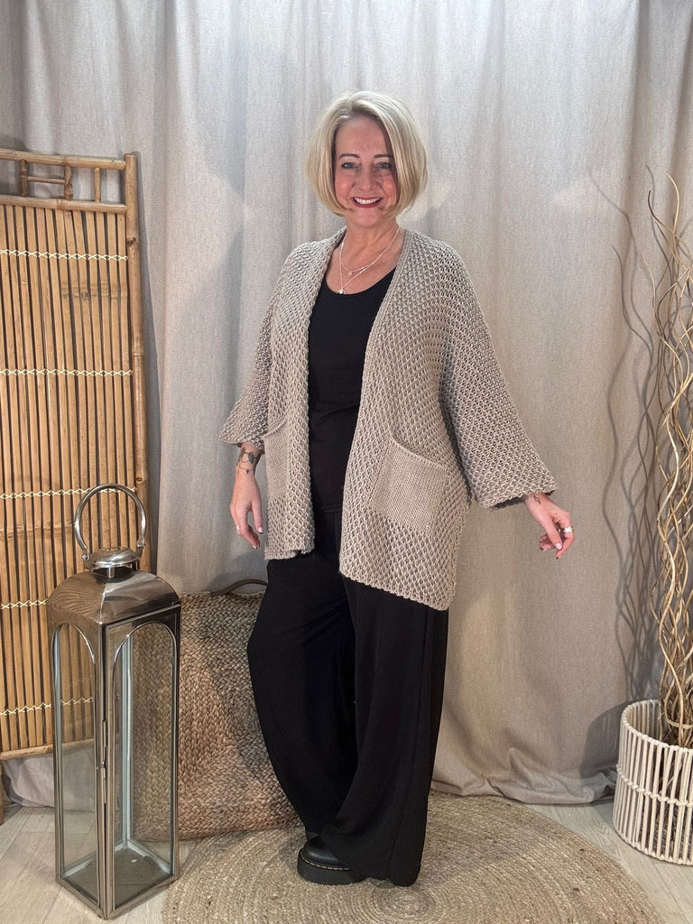 Fisherman Chunky Knit Pocket Cardigan Be You Lifestyle Boutique