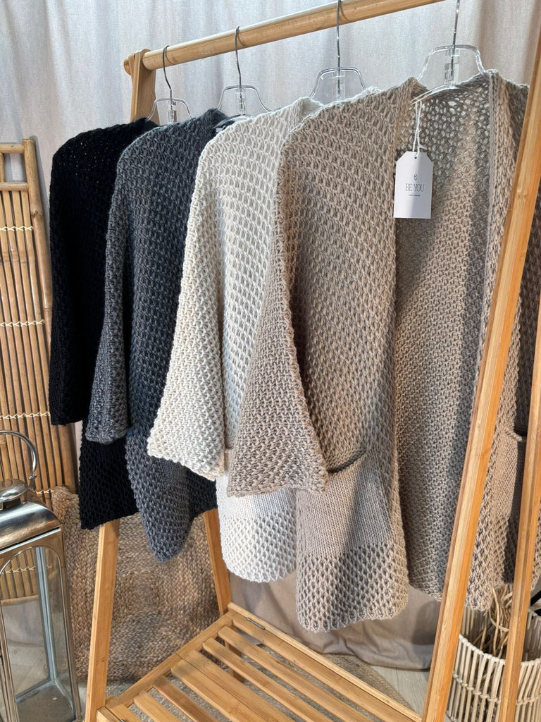 Fisherman Chunky Knit Pocket Cardigan Be You Lifestyle Boutique