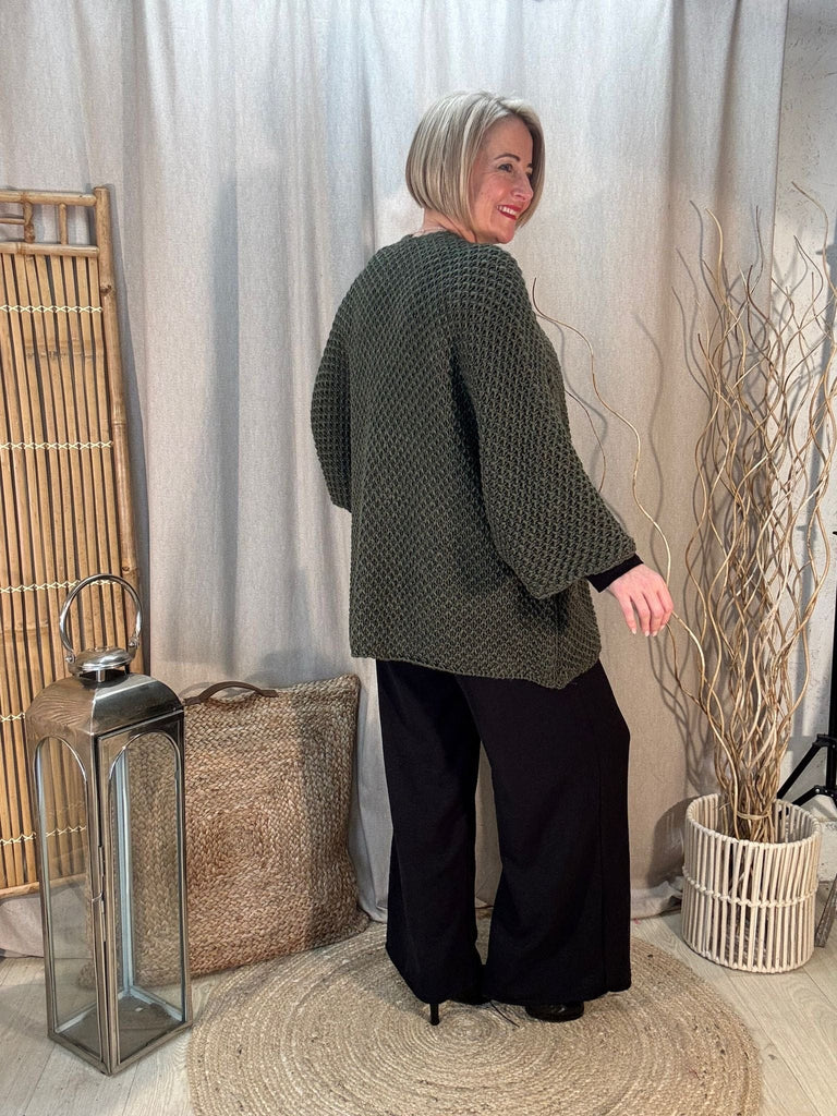 Fisherman Chunky Knit Pocket Cardigan Be You Lifestyle Boutique