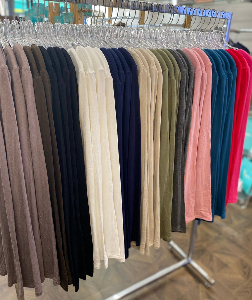 Fleece Lined Thermal Long Sleeve Layering Tee Be You Lifestyle Boutique