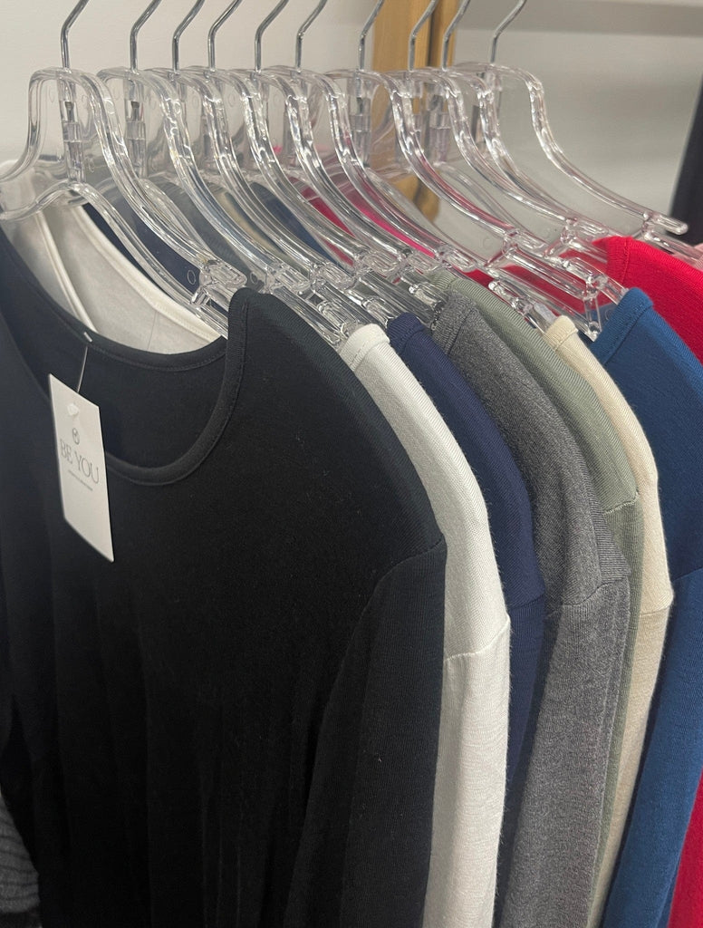 Fleece Lined Thermal Long Sleeve Layering Tee Be You Lifestyle Boutique